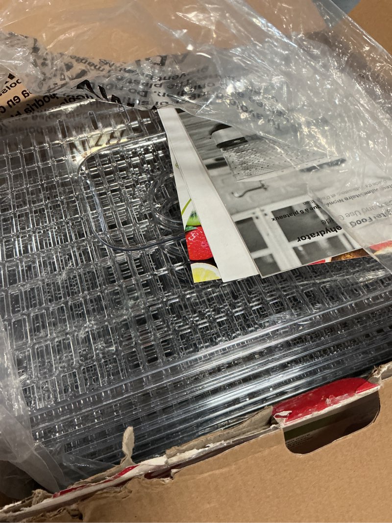 Condition photo showing Good Condition for nesco 5-tray rectangular food dehydrator, 420w adjustable temp food dehumidifier with digital timer and bottom-mount fan for beef jerky, vegetables & herbs, fd-5tc