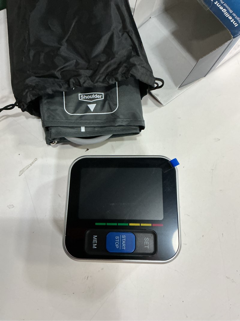 Condition photo showing Good Condition for blood pressure monitors for home use upper arm, accurate cuff 8.7”-15.7” monitor with large backlight display 2 users 240 sets memory & hr detection, digital bp machine with carrying case