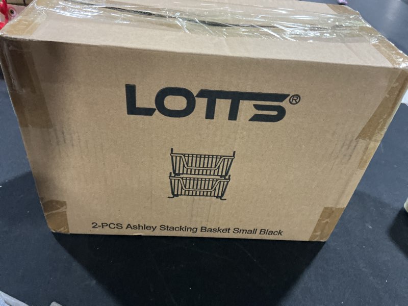 Condition photo showing Good Condition for LOTTS Stackable wire basket, Metal Pantry basket, Storage Organizer Bin with Handles, Fruit basket f