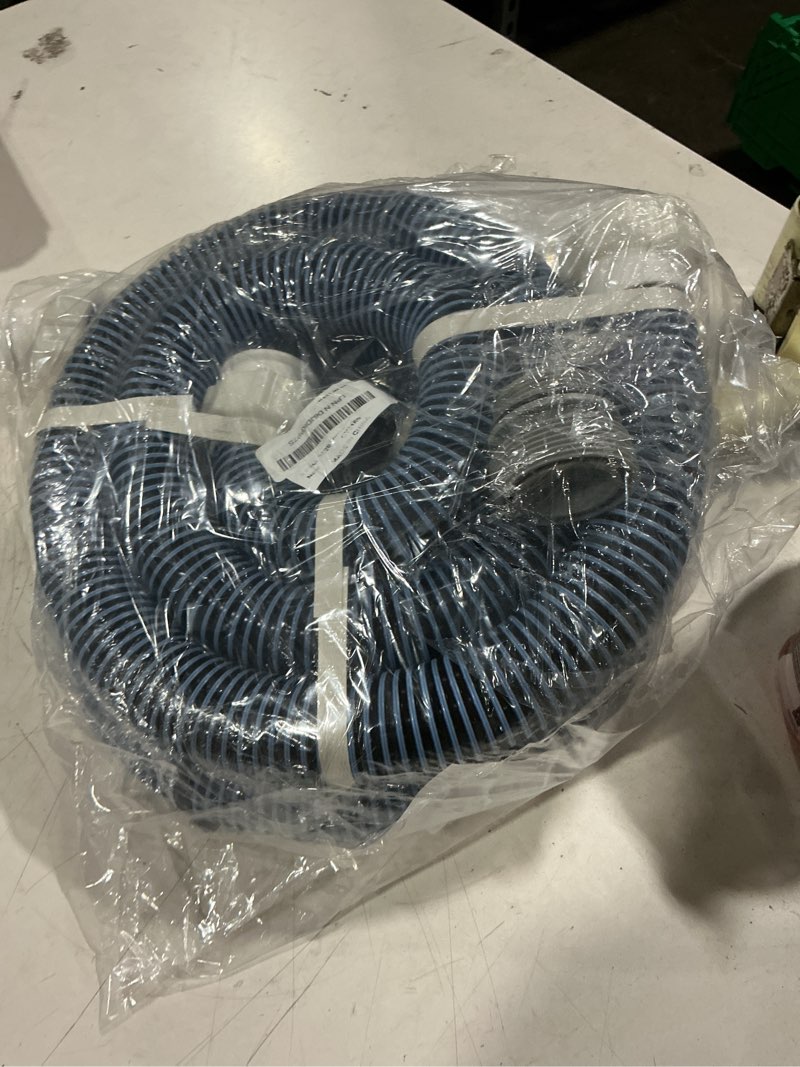 Condition photo showing As Is for 2 pack 2026 upgrade eva pool hose with 40mm hose to 1 1/2 inch inlet/outlet adapter conversions for above ground pools 6ft long swimming pools replacement filter hoses for pool pumps(blue)