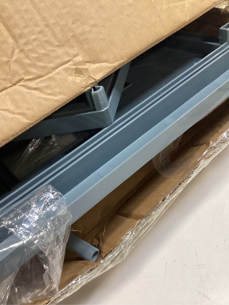 Condition photo showing As Is for Acrylic Bird Cage, 25 inch Medium Parrot Cage for Parakeet Cockatiel Conure Lovebird, Panoramic View Bird Cage with Water Bottle Bird Feeder Perch Rolling Stand