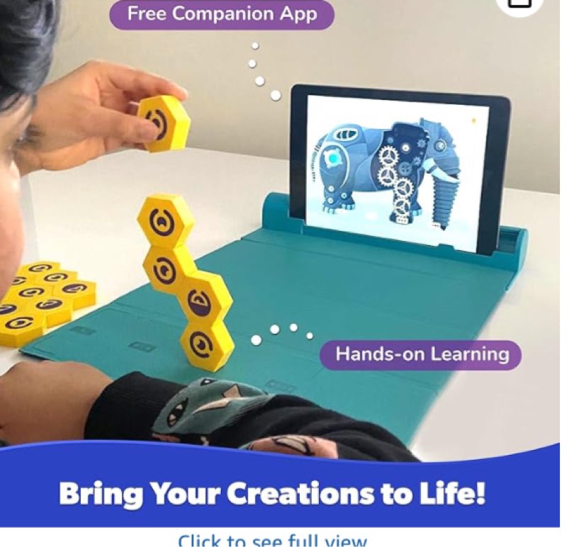 PlayShifu Plugo Link (Kit + App) : Smart Magnetic Tiles + Building Toy with Puzzles for Kids Age 4 to 10, STEM Learning and Birthday Gifts for Boys & Girls (Works with Tabs/Mobiles)