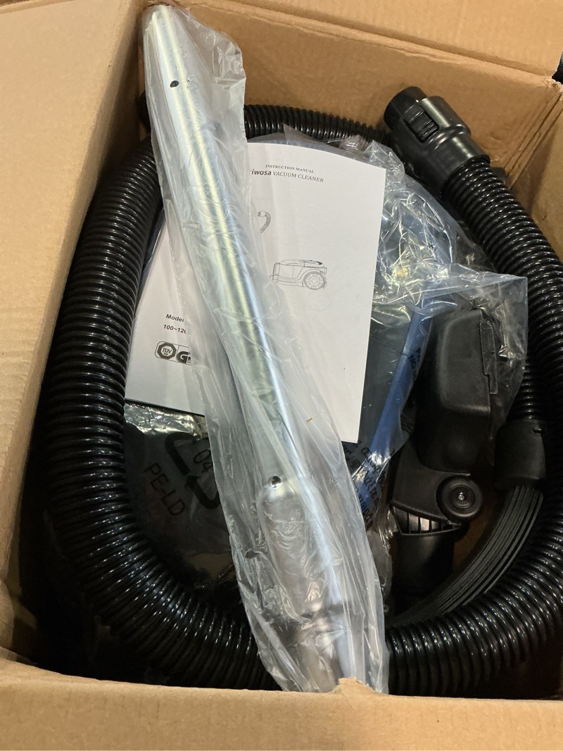 Condition photo showing Good Condition for aircliff piwosa canister vacuum cleaner, 17kpa suction vac for carpets/hard floors, lightweight bagless canister vacuum with hepa, 2 motor system, and 3 cleaning tools (black)