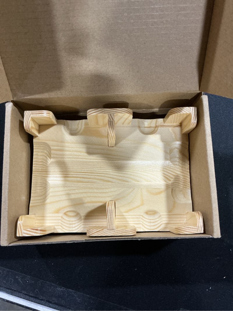 Condition photo showing Good Condition for Kathfly Upgraded 2 Decks Wood Playing Card Holder 360° Rotating, Canasta Card Holder Tray Organizes, Poker, Games, Smooth Rotate Design & Easy Access, Balance & Stability(Wood Color) Wood Color 2 Decks
