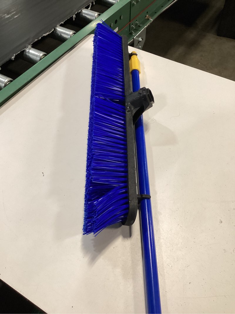 Condition photo showing New/Like New for quickie bulldozer 24-in heavy-duty rough surface blue push broom
