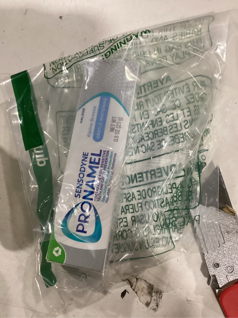 Condition photo showing New/Like New for Sensodyne Pronamel Gentle Whitening Alpine Breeze Toothpaste - 0.8 ounce -Travel Size 0.8 Ounce (Pack of 1)