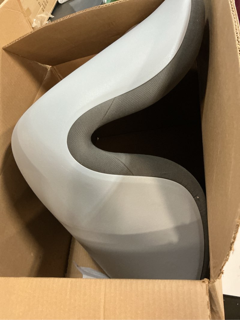 Condition photo showing Good Condition for Ergonomic Posture Corrector Back Support Cushion, One Piece Memory Foam Lumbar Butt Pad Insert for Men Women Desk Work Office Chair Seat, Orthopedic Curve for Long Sitting Backrest, Charcoal Black