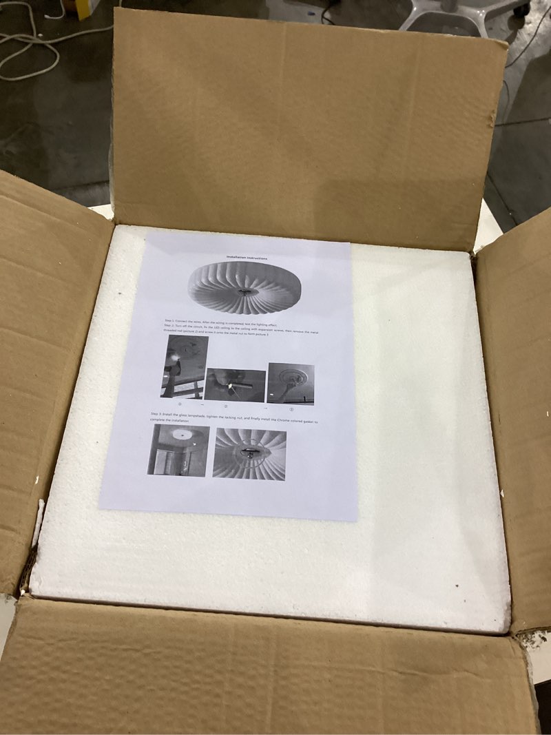 Condition photo showing New/Like New for bofea-milk yellow ribbed glass semi flush mount ceiling light,11.81in dimmable flush mount lights,modern bedroom lights fixture,unique close to ceiling light fixture for living room bathroom hallway small milk yellow