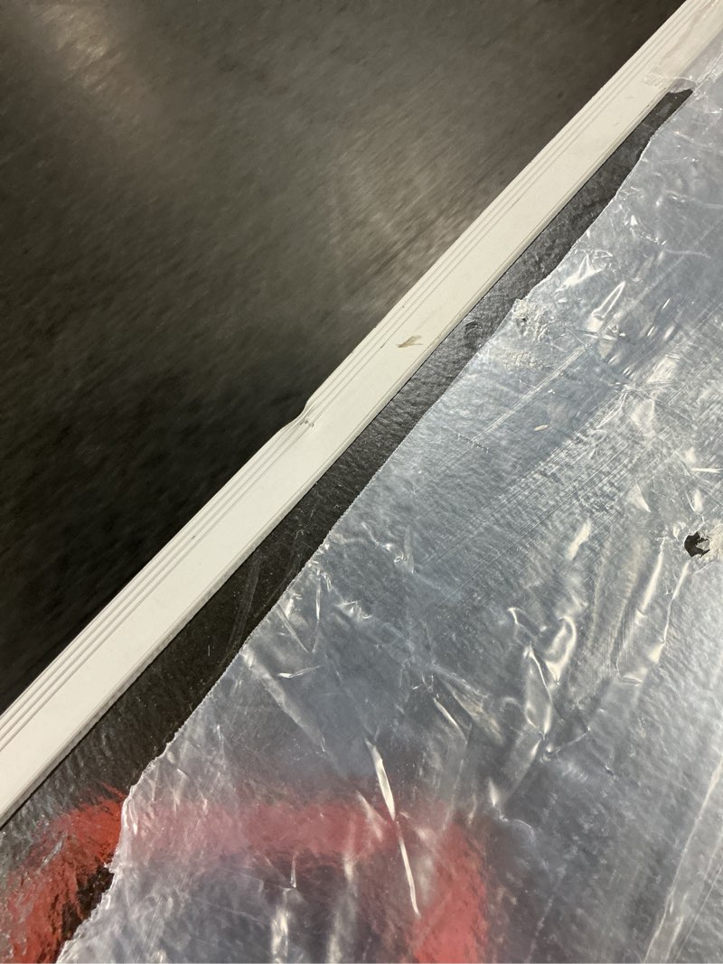 Condition photo showing As Is for VIZ-PRO Magnetic Whiteboard/Dry Erase Board, 48 X 36 Inches, Silver Aluminium Frame