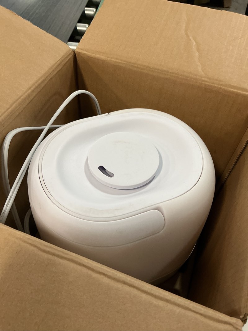 Condition photo showing As Is for frida baby 3-in-1 cool mist humidifier for large rooms, top fill humidifier for bedroom, allergy relief, 60 hour runtime + nightlight, auto shut-off, quiet, carry handle, essential oil diffuser