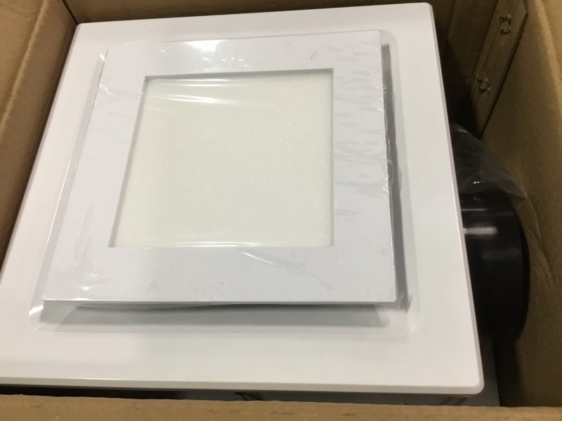 Condition photo showing Good Condition for Bathroom Exhaust Fan with Light, Rust-proof Metal Frame, 110 CFM&0.8 Sones, Bathroom Fan With Light with Memory Function one color