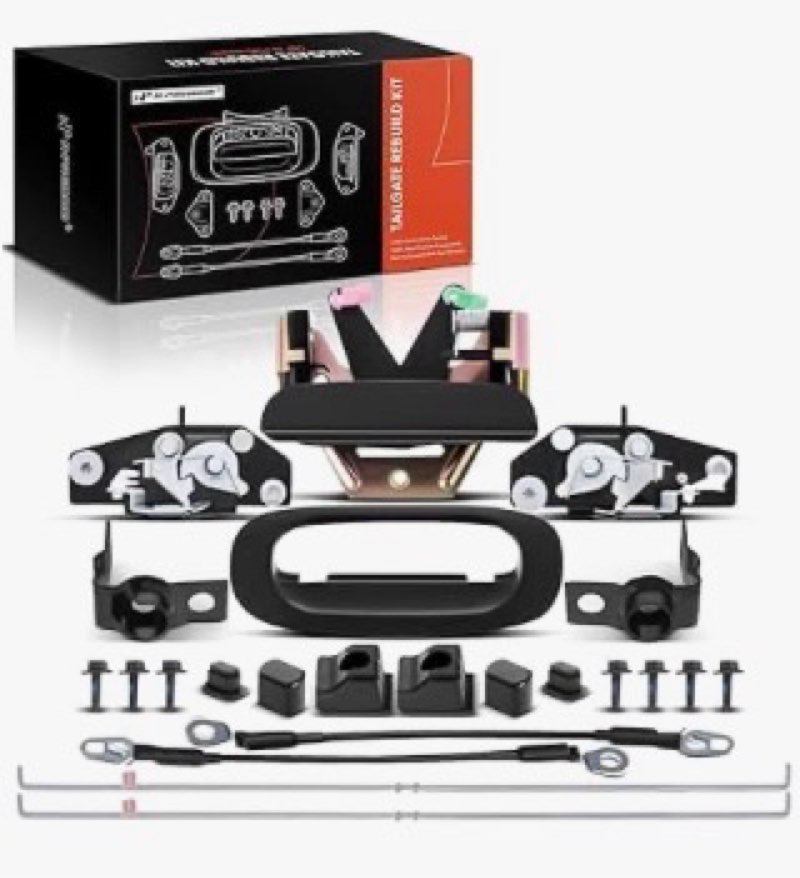 Incomplete, A-Premium 27-PC Tailgate Rebuild Kit Compatible with Dodge Dakota 1997-2010 & Mitsubishi Raider 2006