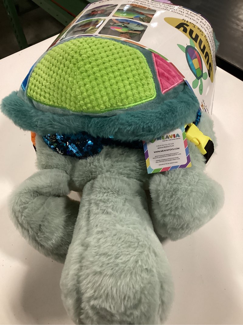 Condition photo showing Good Condition for meavia weighted sensory lap pad sea turtle plush, stuffed toy w/ detachable pillow, feelix collection for autism/special needs