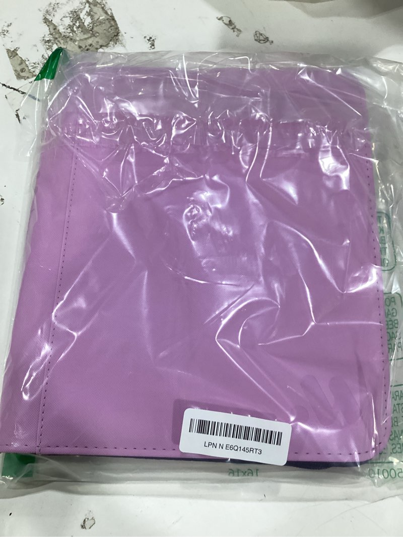 Condition photo showing Good Condition for top loader binder, holds 128 top loaders,4 pocket top loader binders for 3" x 4" rigid cards,card album folder for hard plastic top loaders pink-purple