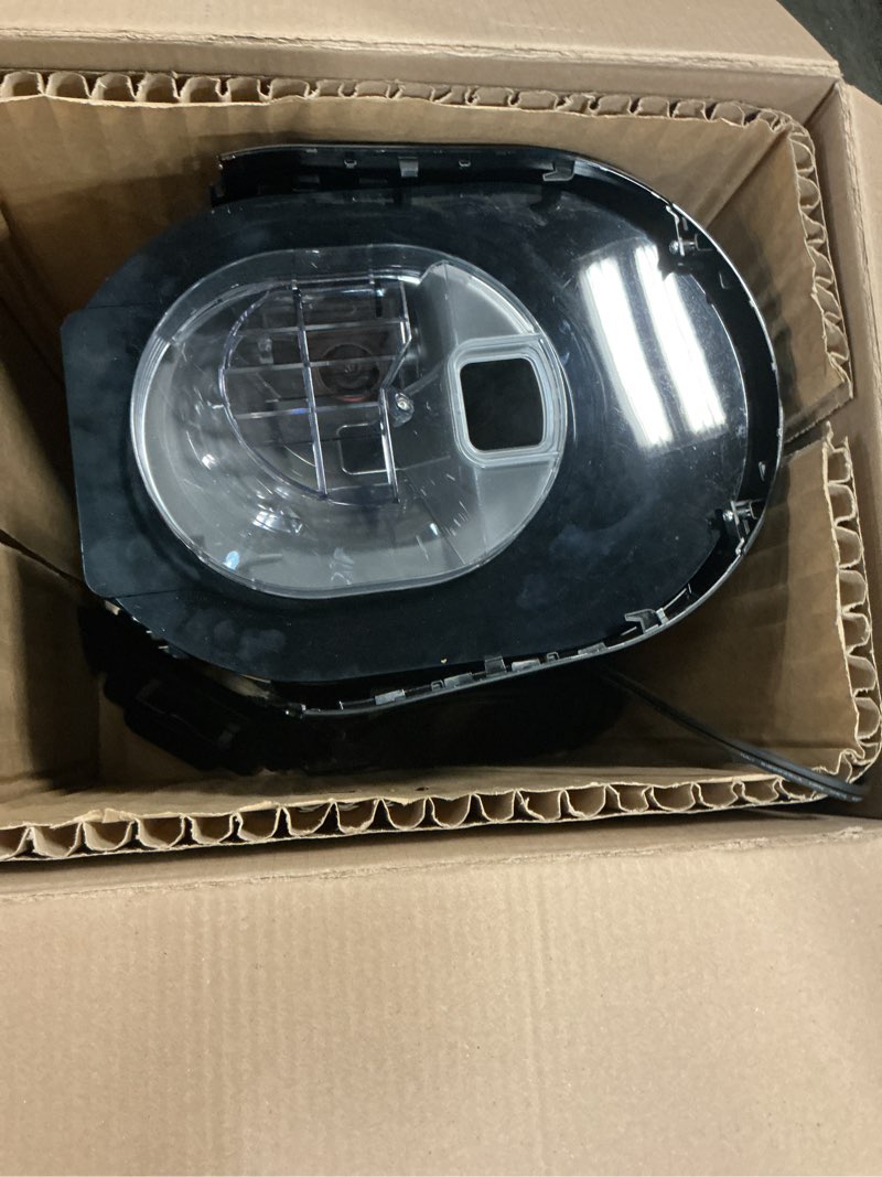 Condition photo showing As Is for De'Longhi TrueBrew Drip Coffee Maker, Built in Grinder, Single Serve, 8 oz to 24 oz, Hot or Iced Coffee, Stainless, CAM51025MB, 15"D x 13.7"W x 15.8"H