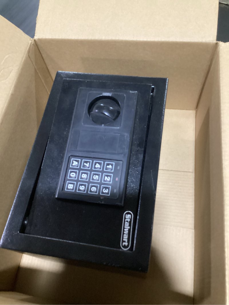 Condition photo showing As Is for tenamic safe box 2.2 cuft fireproof waterproof home safe, keypad large lock box cabinet safes, solid alloy steel office hotel home safe, black