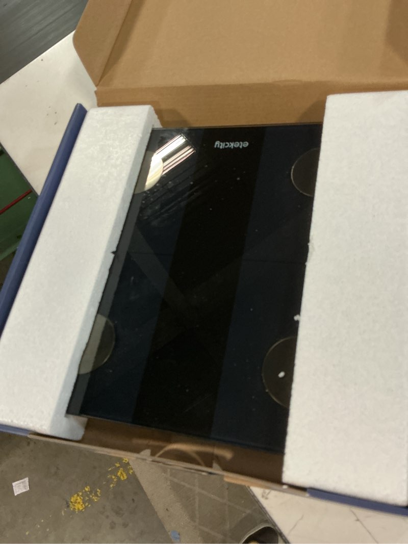 Condition photo showing Good Condition for etekcity upgraded smart scale for body weight, fsa&hsa eligible, bathroom digital scale with bmi, body fat, muscle mass, 13 metrics with a large display, support offline mode and apps connection large display-black