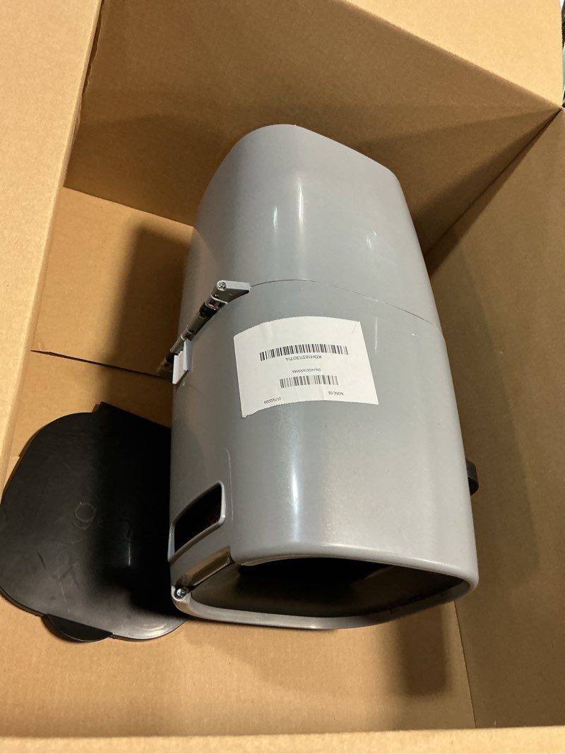 Condition photo showing As Is for Litter Genie Standard Pail (Silver) | Cat Litter Box Waste Disposal System for Odor Control | Includes 1 Square Refill Bag Litter Genie Pail - Silver