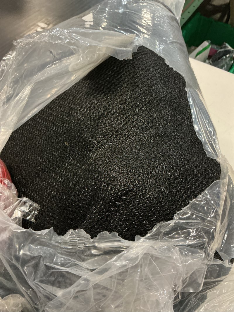 Condition photo showing As Is for mesh pool covers for above ground pools, heavy-duty round swimming pool leaf net cover with winch & cable for leaves and debris, 0.07in dense mesh pool cover?pool leaf netting (round, 24ft) round 24' (round)