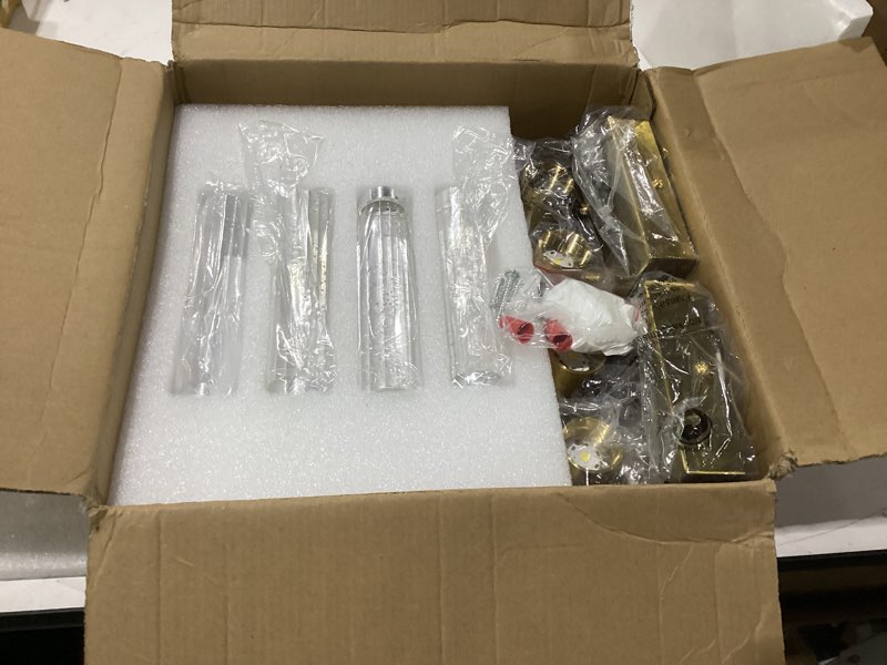 Condition photo showing New/Like New for Crystal Wall Sconces Set of Two LED Bathroom Vanity Light Fixtures Gold 21.25in 4000K Vertical and Horizontal Wall Mounted Sconces for Bedroom, Living Room, Hallway