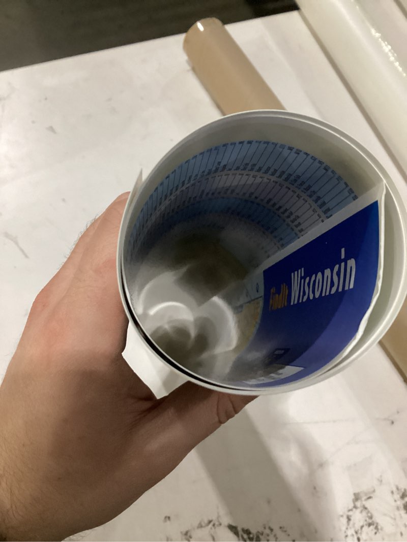 Condition photo showing New/Like New for wisconsin state wall map - 18.5" x 20.75" (laminated)