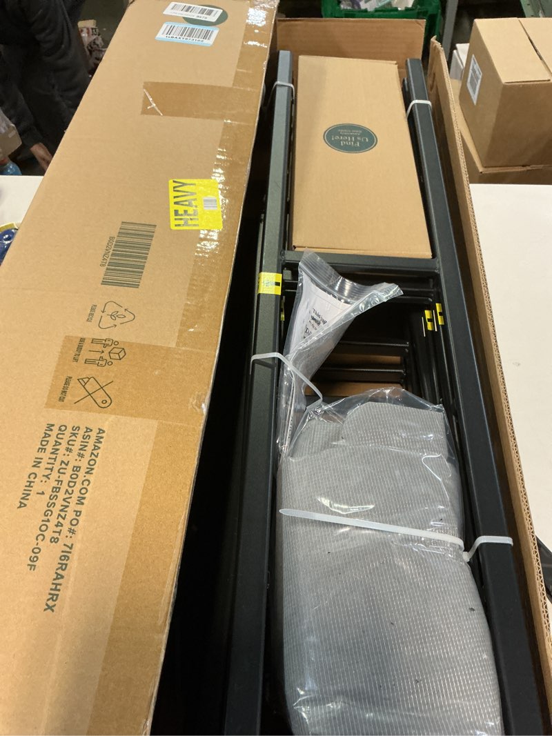 Condition photo showing Good Condition for Zinus 9 Inch Full WonderBox(TM) Smart Box Spring, Quick Assembly Mattress Foundation, Durable Metal Frame, Grey Full 9 inch New Quick Assembly