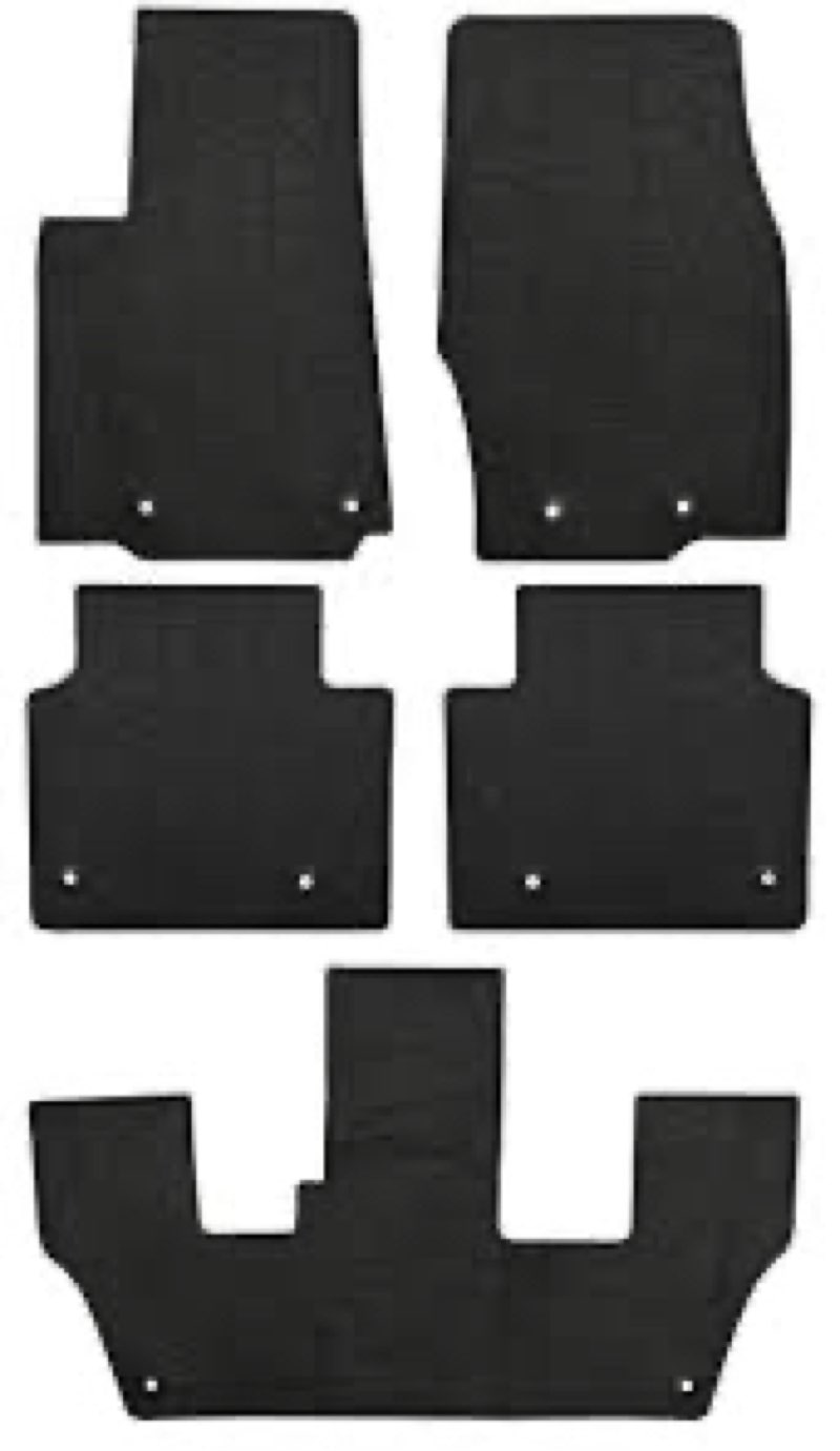 San Auto Car Floor Mats Custom Fit for Jeep Grand Cherokee L 7 Seat 2021 2022 2023 2024 2025 Rubber 