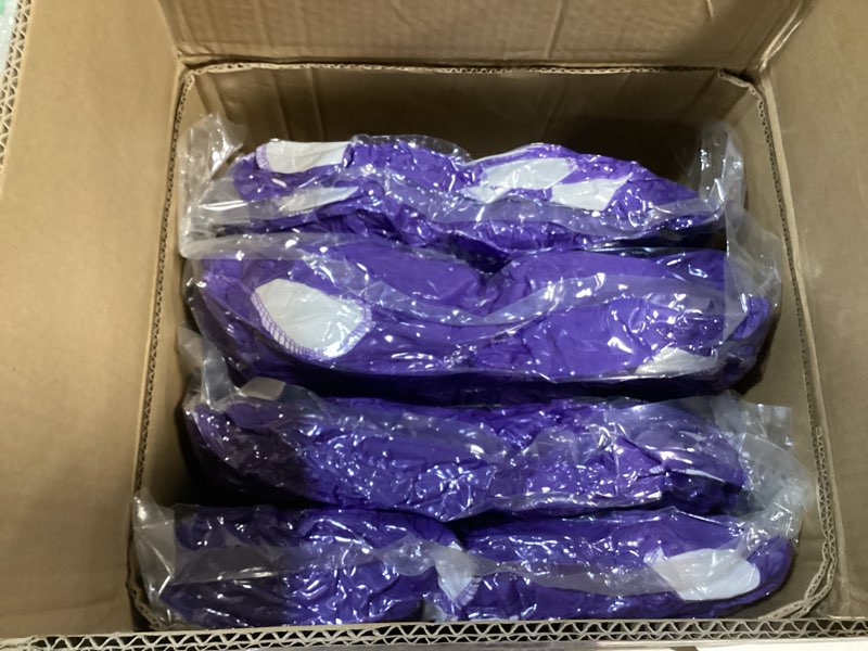 Condition photo showing New/Like New for Howhic Folding Chair Covers for Party - 50 pcs, Purple Universal Spandex Fitted Chair Covers for Wedding, Banquet, Conference