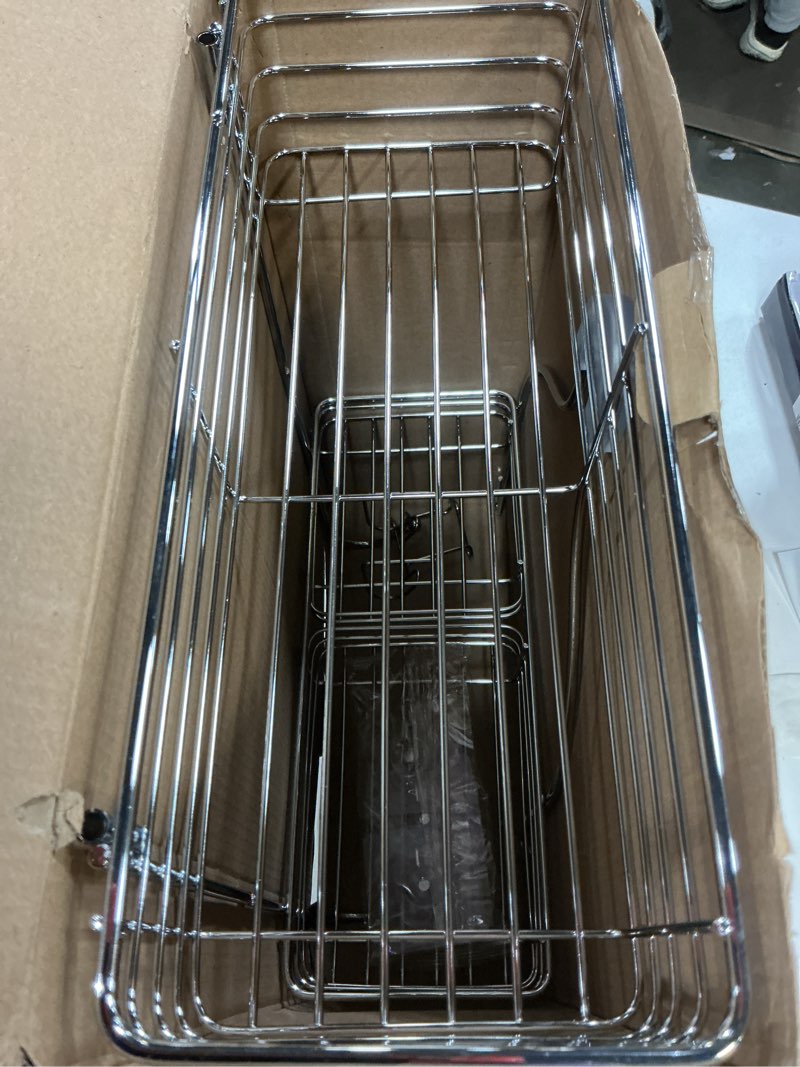 Condition photo showing Good Condition for SMARTAKE Hanging Shower Head Caddy, Rustproof Bathroom Shower Shelf Organizer, SUS201 Stainless Steel Over The Storage Rack, for Toilet, Bathroom, Silver 01-Silver