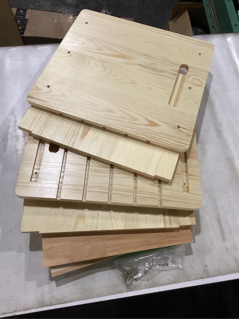 Sawjut 7 Tier Wooden Tray Dividers for Cabinets Cookie Sheet Organizer for Pot, Pans, Baking Tray Or