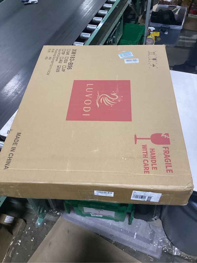 luvodi smart led bathroom mirror: 24”x32” wall mounted lighted mirror with bluetooth speaker and tim