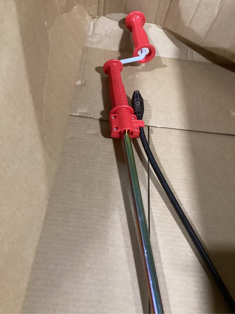 Condition photo showing Good Condition for (similar) ridgid 59787 model k-3 toilet auger with unclogging 3-foot snake and bulb head