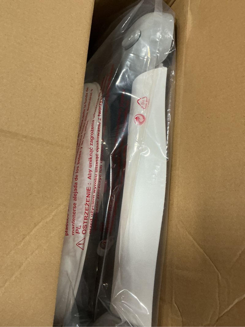 Condition photo showing New/Like New for foldable baby 5-in-1 activity walker - rocker, activity center, bouncer, seat, push walker - adjustable speed rear wheels and height toys ages 6-18 months (grey)