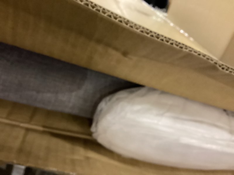 Condition photo showing item condition for Furinno Roanne Upholstered Tufted Headboard, Queen, Glacier Glacier Queen-Lines