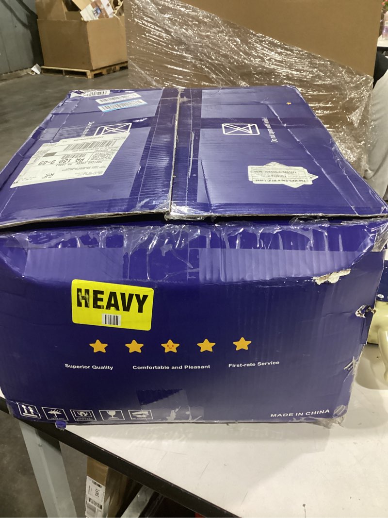 Condition photo showing As Is for Hobestluk Bean Bag Chair for Adult Small Bean Bag Chairs with Arms Furry Beanbag Chair with Foam Filler Stuffed Bean Bag Sofa for Reading in Bedroom Living Room and Dorms(Grey)