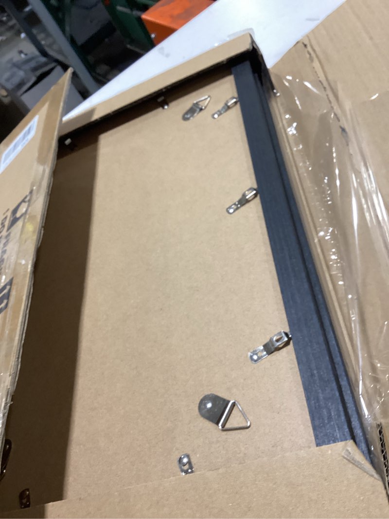 Condition photo showing Good Condition for 11x17 poster frame, display pictures 8x12 with mat or 11x17 without, wall hanging frames, black, 3 pack black 11x17