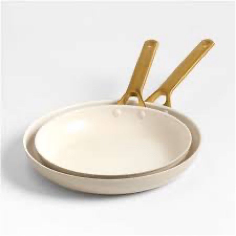 (3 pcs)GreenPan ™ Reserve Pro Macadamia Ceramic Non-Stick 10\" and 12\" Fry Pans Set