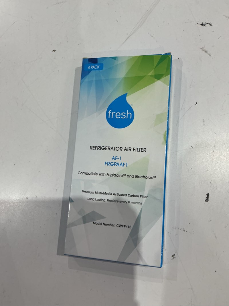 Condition photo showing Good Condition for fresh af-1 refrigerator air filter replacement for frigidaire - compatible with models: af-1, frgpaaf1, raf-1 - advanced carbon filter technology - (4 pack) air filter by mist