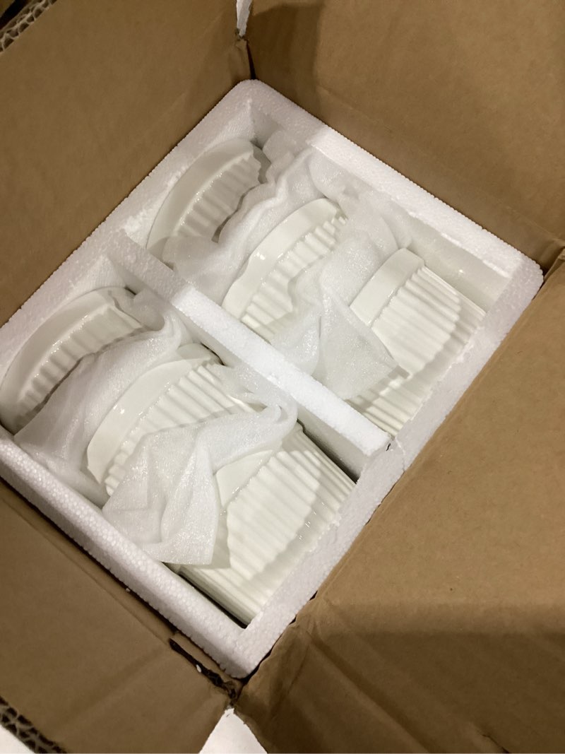 Condition photo showing Good Condition for malacasa ramekins 8 oz oven safe, porcelain creme brulee ramekins pudding custard cups ceramic souffle dishes ramakan ramiken ramicans baking bowls set of 6, white, series ramekin-dish ivory white 8 oz