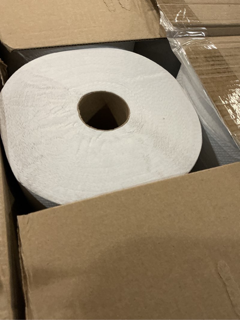 Condition photo showing Good Condition for genuine joe gjo22700 hard wound roll towel, 800' length x 7-8/9" width, white (case of 6) white 6 count (pack of 1)