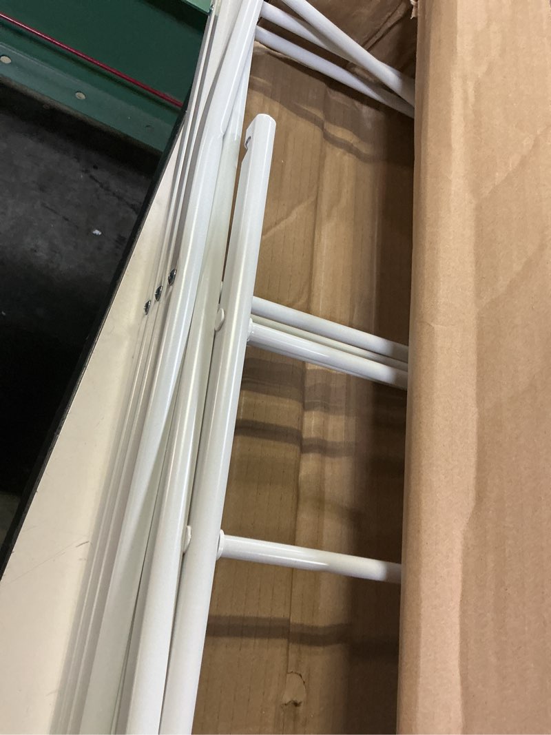 Condition photo showing Good Condition for amazon basics foldable portable laundry rack for air drying clothing, indoor outdoor use - 14.5" d x 29.5" w x 41.8" h, white