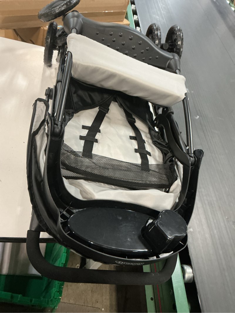 Condition photo showing Good Condition for Kolcraft Cloud Plus Lightweight Umbrella Stroller for Toddlers with Reclining Seat, Large Storage Basket, Canopy, Infant & Parent Trays, Compact Fold for Summer Travel, Durable Frame, Slate Gray Slate Gray (Wheel Color May Vary)