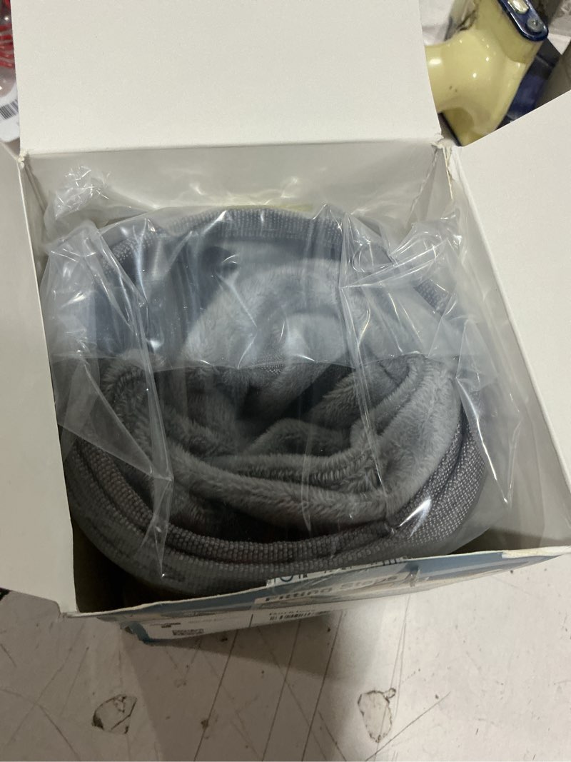 Condition photo showing New/Like New for inflatable dog cone for large dog to stop licking with soft guard | 2-in-1 after surgery collar, patented protective recovery donut collars, enhanced detachable clear shield for pets grey xl (neck: 18"-23")