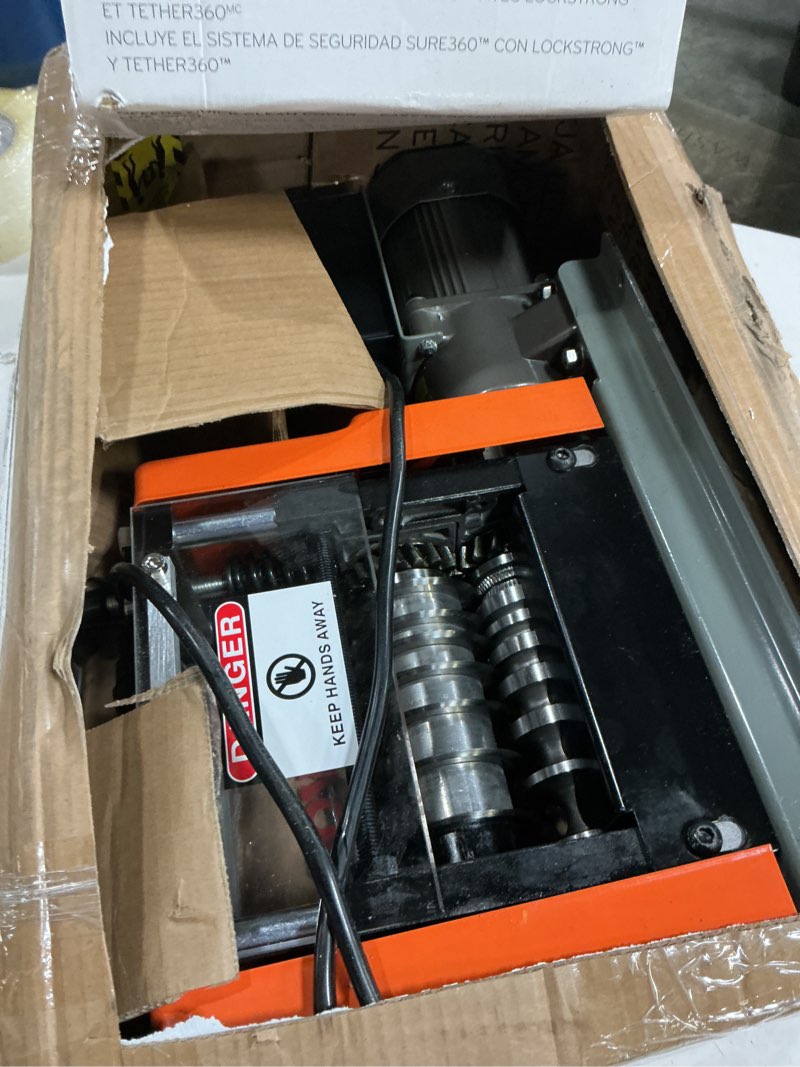 Condition photo showing As Is for automatic wire stripping machine, 0.06''-0.98'' electric motorized cable stripp