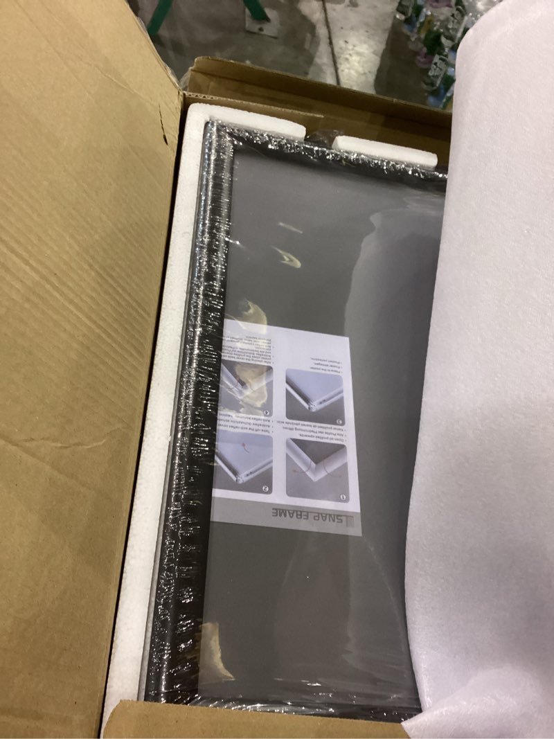 Condition photo showing New/Like New for Heavy Duty Pedestal Sign Holder for Display, 11 x 17 inches Adjustable Floor Standing Sign Holder with Weighted Base , Vertical and Horizontal View Sign Stand for Indoor/Outdoor Advertising?Black Black 11x17in