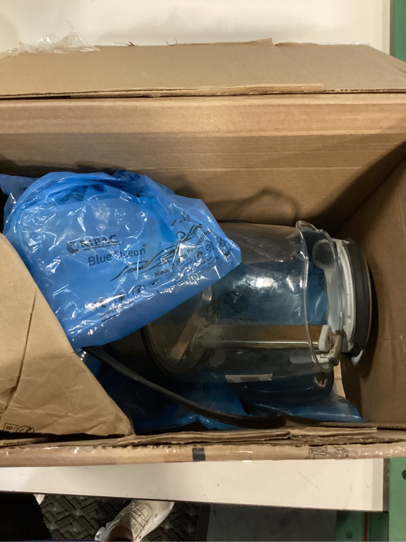 Condition photo showing As Is for breville btm800xl tea maker infuser and water kettle, 51 oz, brushed stainless steel and glass
