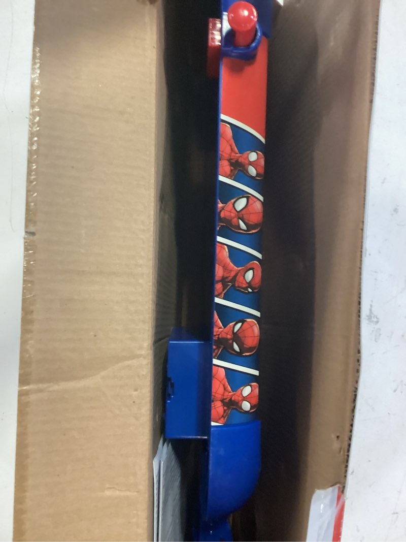 Condition photo showing As Is for lexibook marvel spider-man, table electronic pinball, action and reflex game for children and familiy, lcd screen, light and sound effects, blue/red, jg610sp
