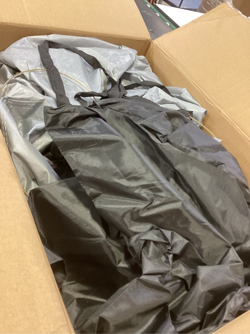 Condition photo showing Good Condition for car cover for 2020-2025 hyundai tucson lwb, waterproof custom-fit all weather sun rain uv snow dust protection windproof outdoor tucson full car cover with door zipper & cotton lining-gray tucson cover