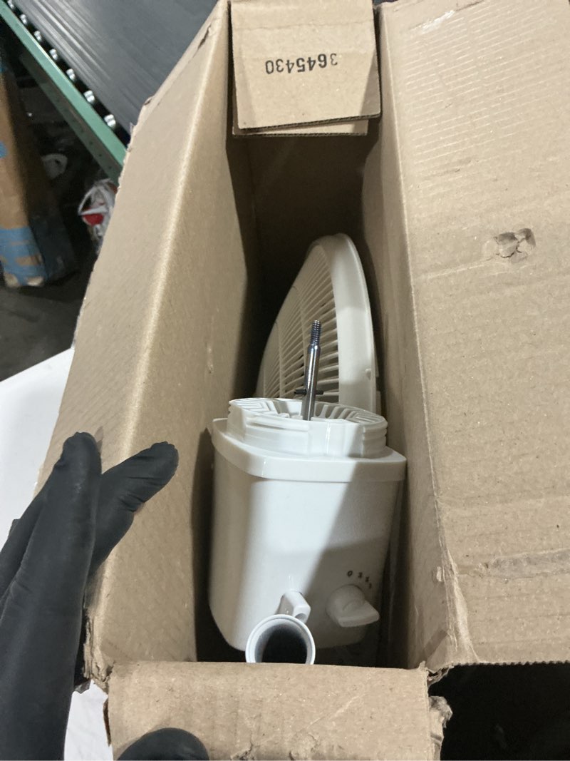 Condition photo showing As Is for lasko 2520 oscillating stand fan,white 16 inch