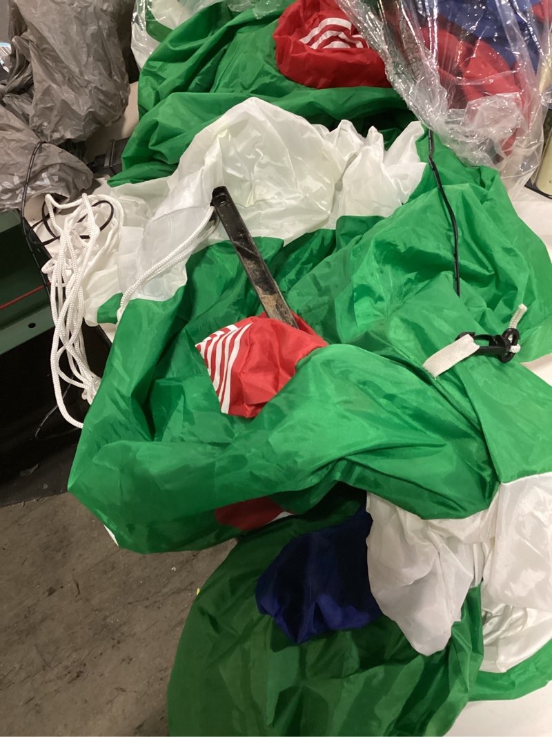 Condition photo showing As Is for 10 Foot Christmas Inflatable Santa Claus Carries The Package Christmas Blow up Indoor Outdoor Yard Decoration- WM - 10 similar 